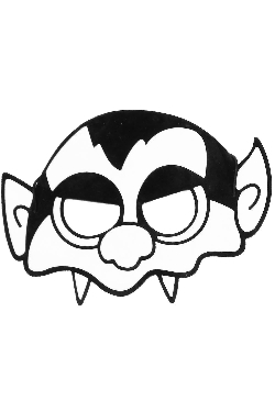 MASCHERINA IN TESSUTO DRACULA